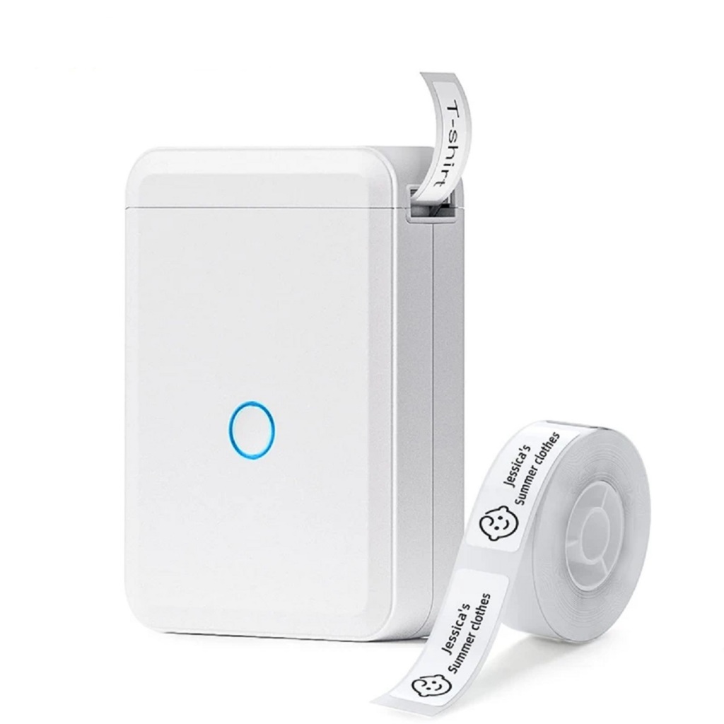 Impressora Mini Térmica Para Casa Escritório Etiqueta Inteligente Portátil Bluetooth Monocromática