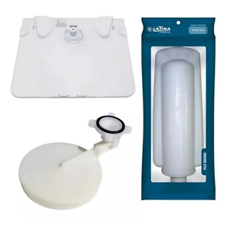 Kit Suporte Tampa + Filtro Refil + Boia Latina Original em Oferta na Shopee