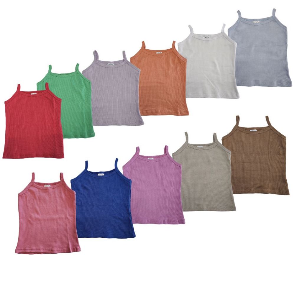 Kit 5 Blusas de Alcinha Infantil Menina 1 ao 10 Anos