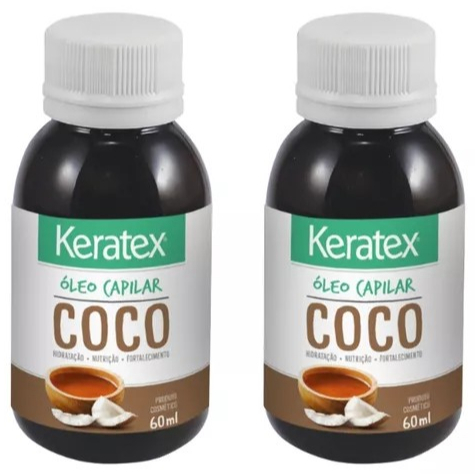 Oleo Capilar Fixed Keratex Coco 60ml - Kit C/ 2un