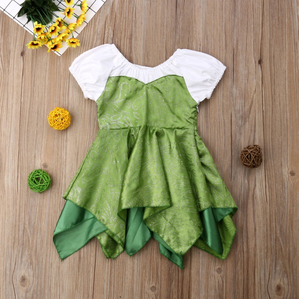 Vestido Infantil Fantasia Carnaval Halloween Princesa Fada Sininho Tinker Bell