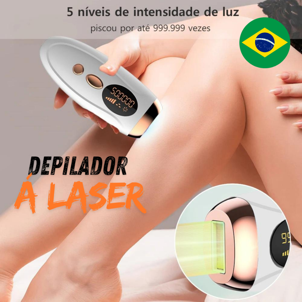 Depilador á Laser IPL para uso Facial Corpo das mulheres e Homens Removedor Permanente Indolor