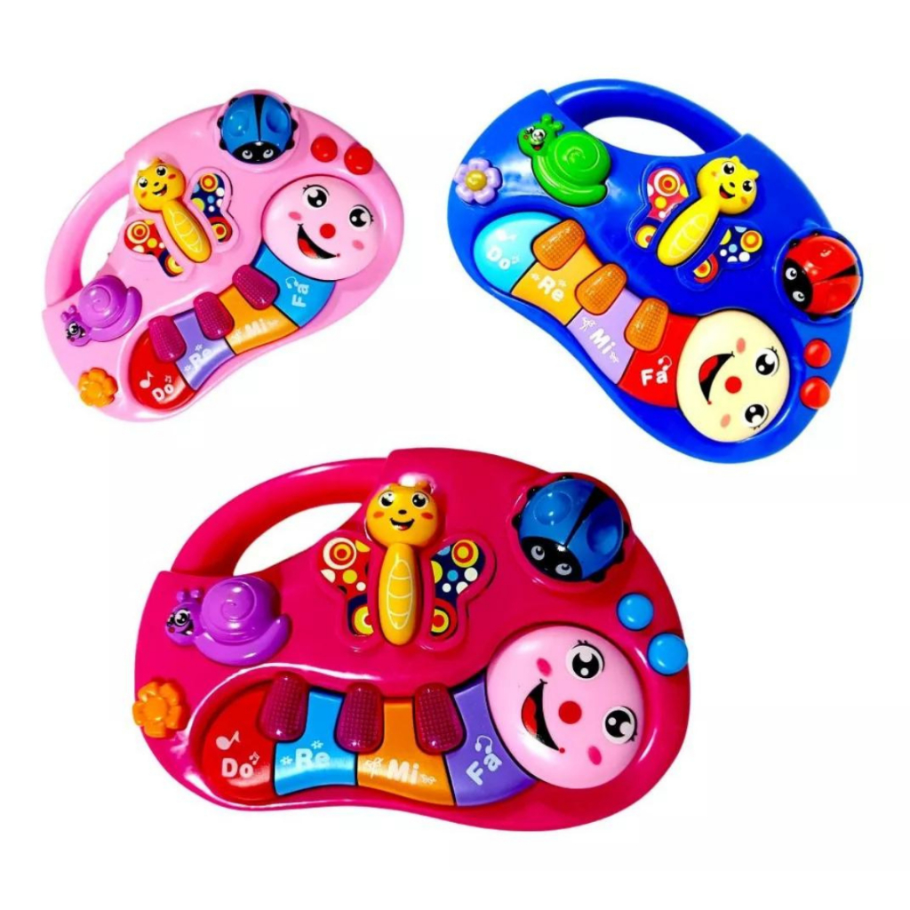 Teclado Piano Joaninha Musical Infantil Bebê Brinquedo Divertido!