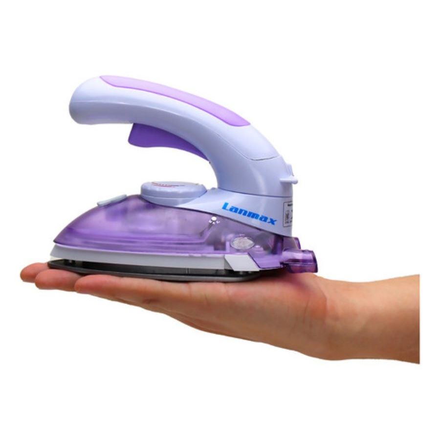 Mini Ferro Viagem E Vertical Steamer Bivolt Vapor 2 Em 1 Lamax Lm-716 Cor Roxo 110v/220 800w