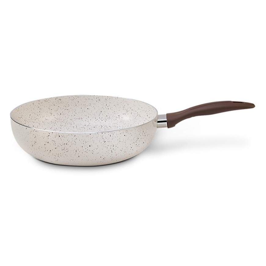 Frigideira Wok Antiaderente Cerâmica 28cm Indução Vanilla