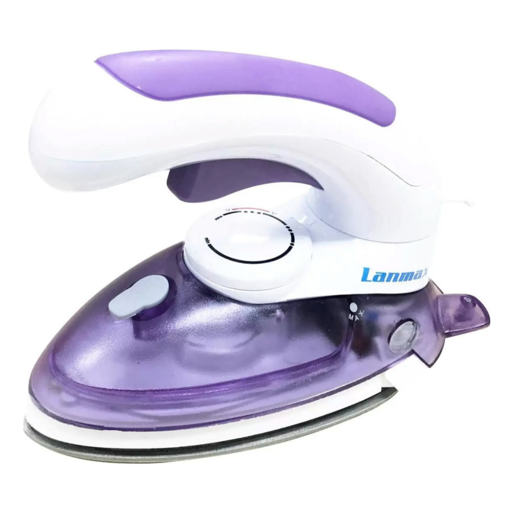 Mini Ferro de Passar à Vapor Steamer Viagem Patchwork Bivolt Lm-716 Lanmax Cor Roxo Bivolt 110/220