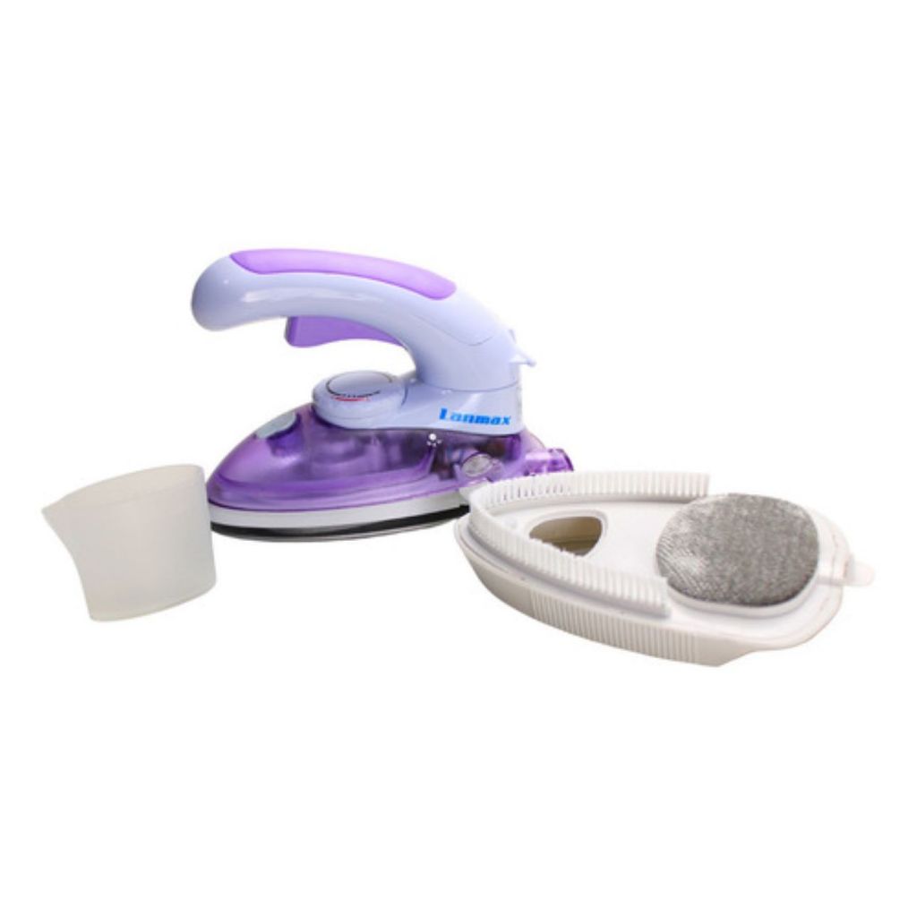 Mini Ferro De Passar A Vapor Lanmax Steamer para Viagem Patchwork Lm-716 Cor Roxo 110v/220 800w
