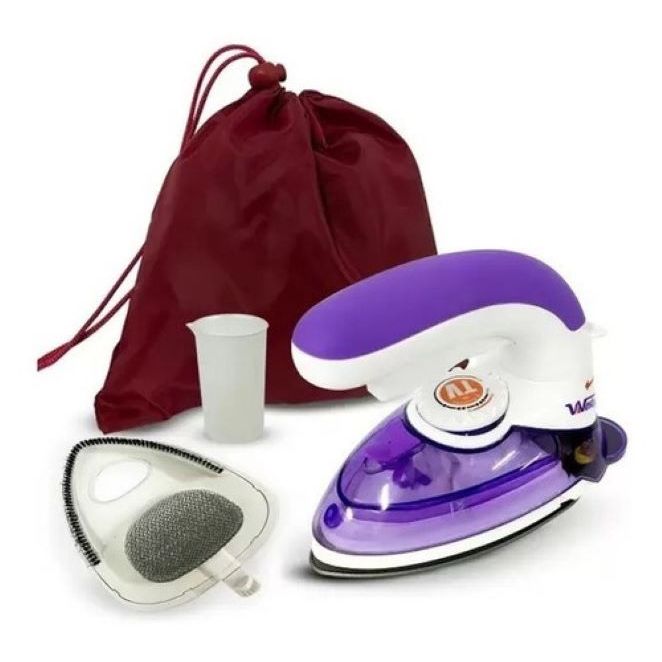 Mini Ferro De Viagem Vertical Patchwork Steamer 800w Bivolt - Lanmax