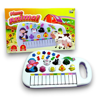 Piano Infantil Musical Teclado Brinquedo Educativo Som de Animais Fazendinha