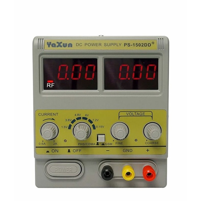 Fonte de Bancada Digital Assimetrica Yaxun 1502DD+ 15v 5a 110v