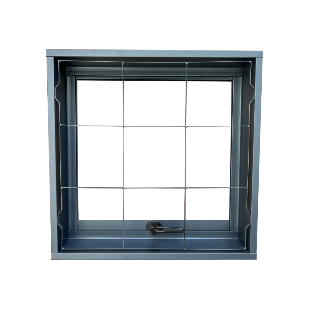 Janela Portinhola Vitro Janela Com Grade Basculante Fecho 60x60 Aço