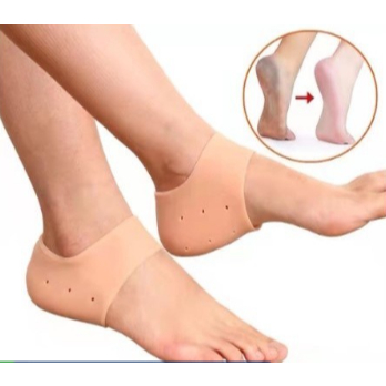 Kit 3 Pares Meia Palmilha Silicone Gel Ortopédica Calcanhar Esporão Cor Da Pele em Oferta na Shopee