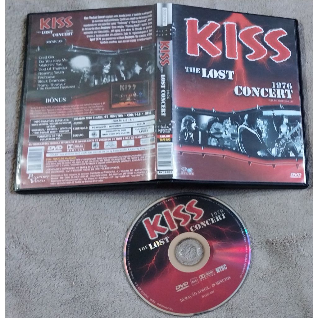 dvd original kiss – the lost concert 1976