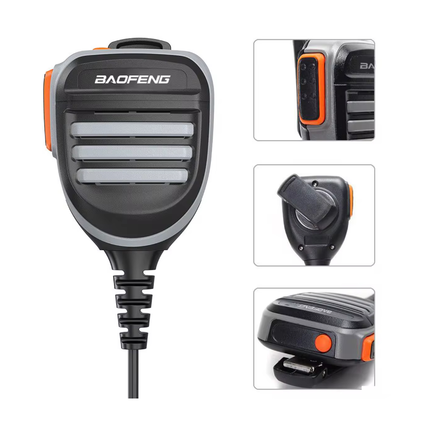 Microfone Ptt Baofeng Legítimo P Rádio Uv-5r Uv-s9 Uv-82 777