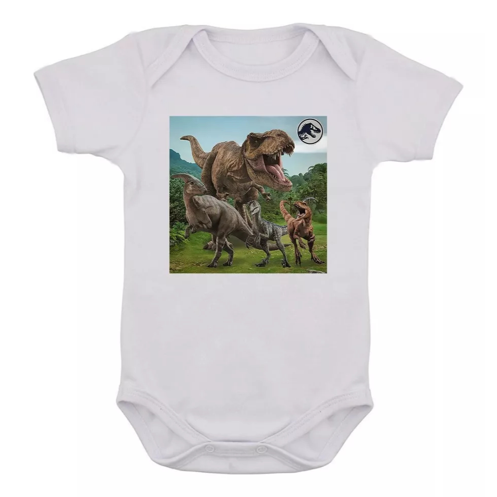 Body Infantil Dinossauro Tiranossauro Rex Jurassic Bebê 10