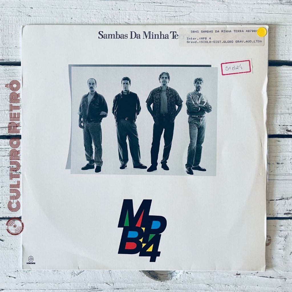LP SAMBAS MINHA TERRA MPB4 1991 ( ÓTIMO) TREM DAS 11/ SAMPA