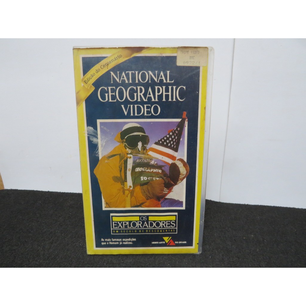 FITA VHS NATIONAL GEOGRAPHIC VIDEO - OS EXPLORADORES - UM SÉCULO DE DESCOBERTAS