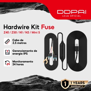 DDPAI Hardwire Kit monitoramento de estacionamento 24 horas Para Câmera Veicular em Oferta na Shopee