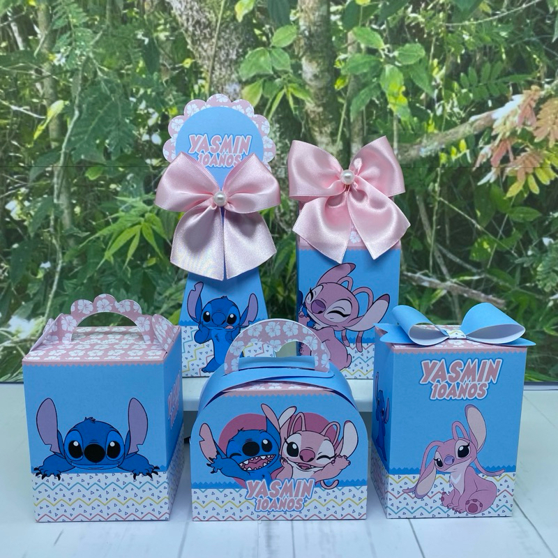 Kit Festa Lilo Stitch e Angel Personalizados Lembrancinhas Festa infantil Aniversário Lilo Stitch e Angel