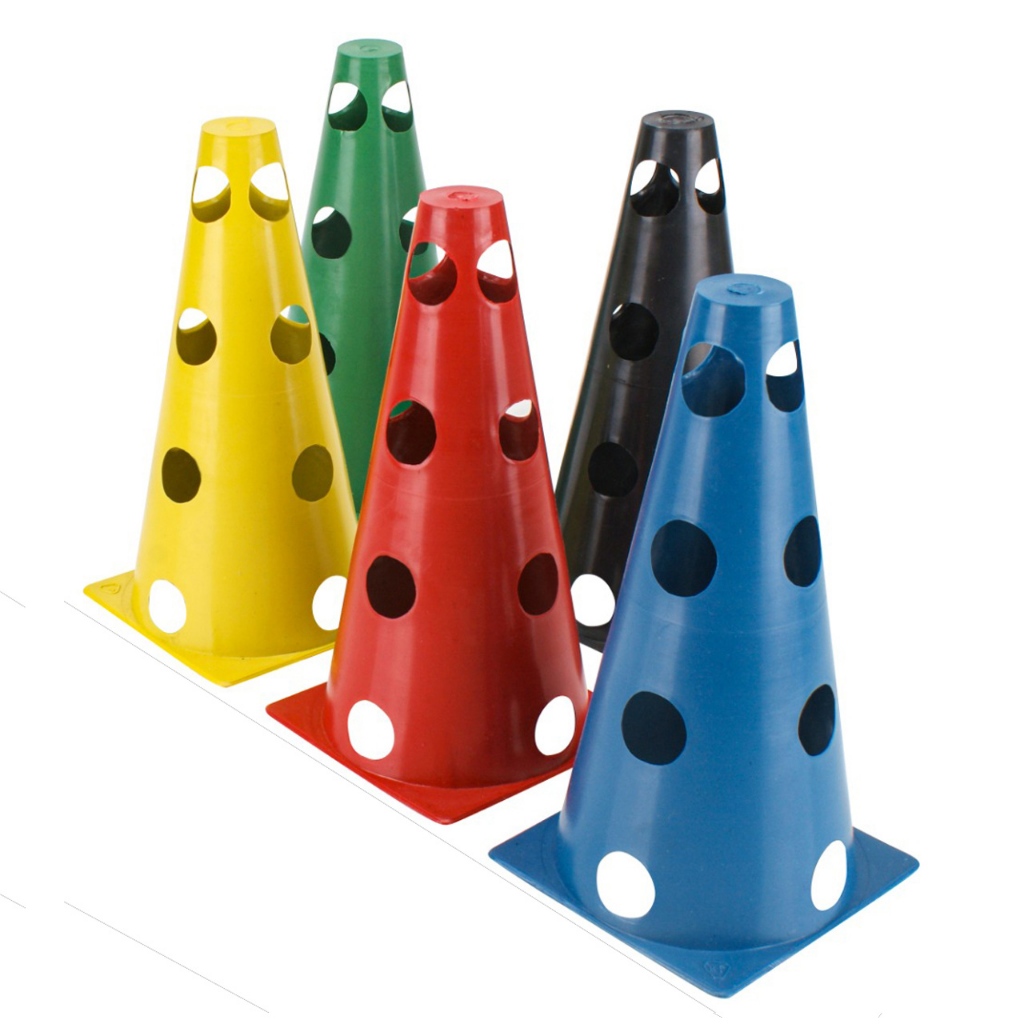 Kit Agilidade Zuí Brasil – 5 Cones Furados para Barreira, Treino e Futebol em Oferta na Shopee