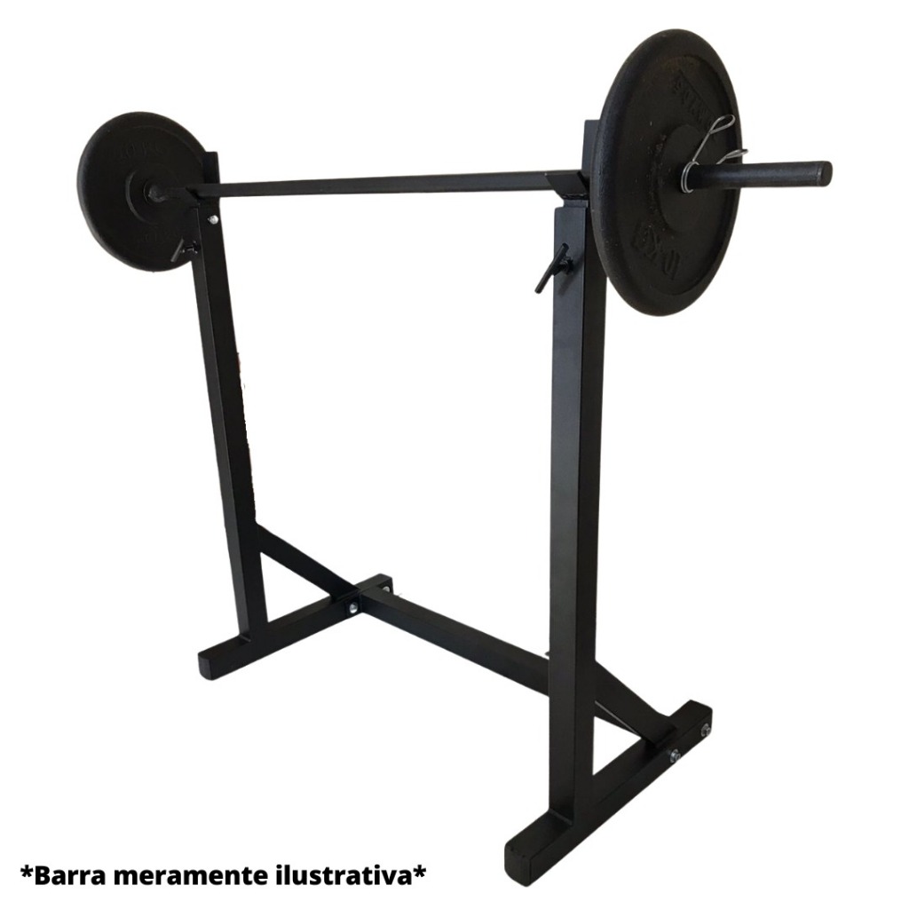 Suporte Cavalete de Agachamento Supino Reto e Inclinado Bíceps e Ombros Com Capacidade de até 200kg em Oferta na Shopee