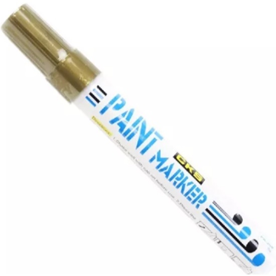 Caneta Permanente A Prova D'água Paint Marker Artesanato - Ouro Dourado