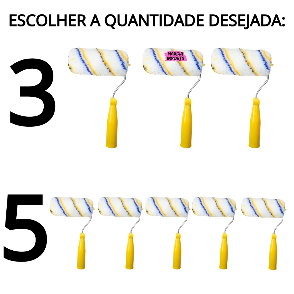 Rolos de Lã Antirrespingo antigota Rolinho Para Pintura 14cm Perfeito p Acabamentos