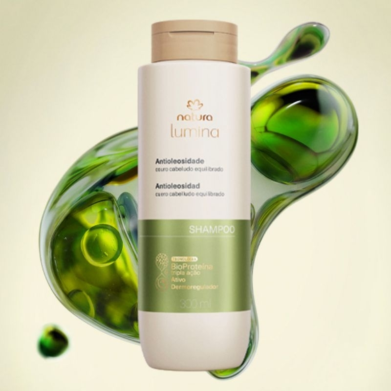 Detalhes do Shampoo + Condicionador Para Cabelos Oleosos 300ml Cada Natura Lumina