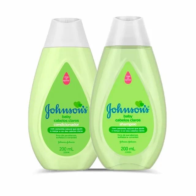 Kit Shampoo e Condicionador Johnson´s Baby Cabelos Claros 200ml