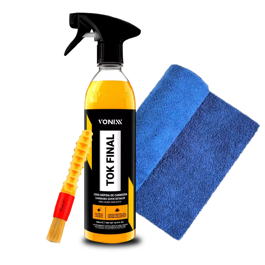 KIT TOK FINAL + PINCEL E PANO MICROFIBRA em Oferta na Shopee