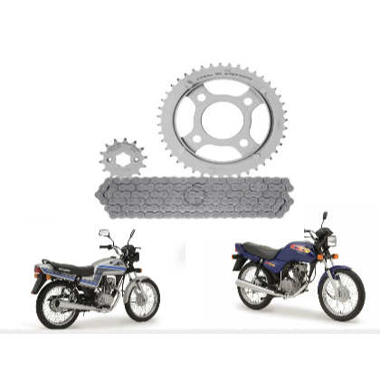 Kit Transmissão Relação  Honda Cg 125 83 A 99 Sem Retentor Completo