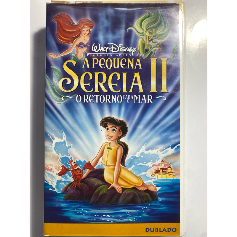 Fita VHS: A Pequena Sereia ll: O Retorno para o Mar, de Walt Disney