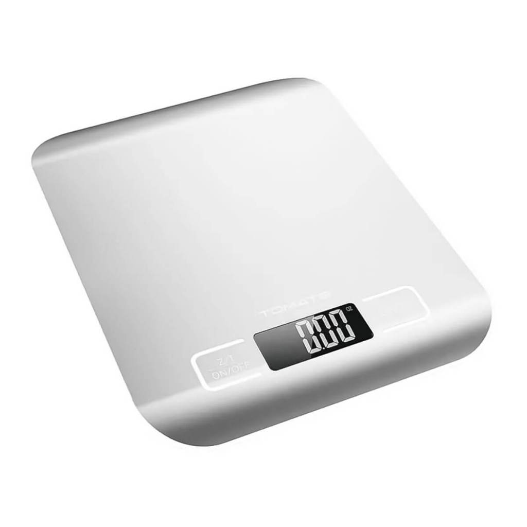 Balança Digital de Alta Precisão Suporta 10 Kg Pesar Produtos Correios Cozinha Receitas e Dieta Inox