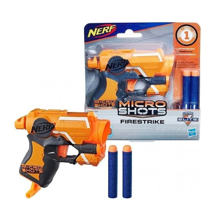 Lançador de Dardos Nerf MicroShots Firestrike N-Strike Elite E0721 - Hasbro