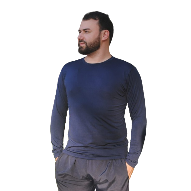 Camisa Blusa Térmica Segunda Pele Manga Longa Proteção Uv 50+  Camiseta Malha Fria Masculino/Unissex Academia Esporte