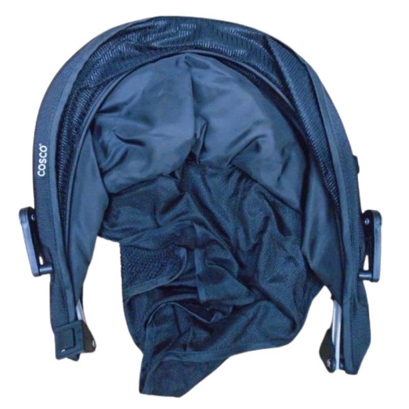 Capota para Carrinho de Bebê Umbrella Deluxe Guarda Chuva Cosco Preta Sombreiro Original