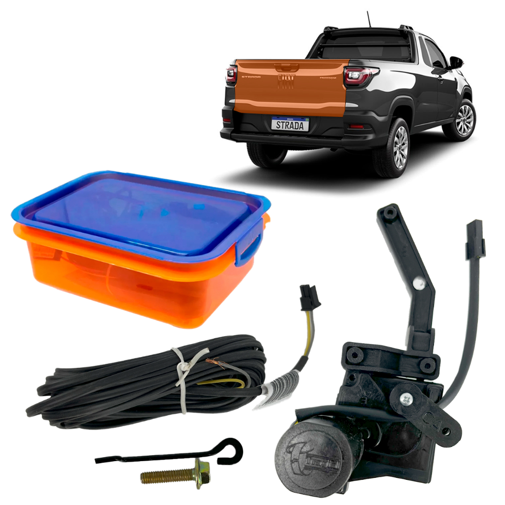 Kit Trava De Caçamba Tragial Fiat Strada 2021/2023 em Oferta na Shopee