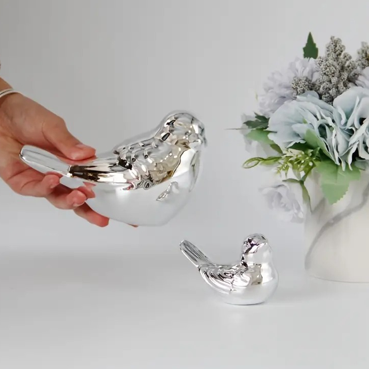 Enfeite Decoração Casa em Porcelana Passarinho Diversas Cores - PÁSSARO PEQUENO 7cm em Oferta na Shopee