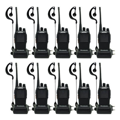Kit 10 Rádio Comunicador Walk Talk Baofeng 777s com 16 Canais Alcance de 12Km-