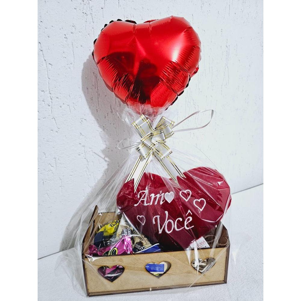 Cesta Chocolate com pelúcia de coração ,presente namorados, aniversário, Páscoa,mãe em Oferta na Shopee