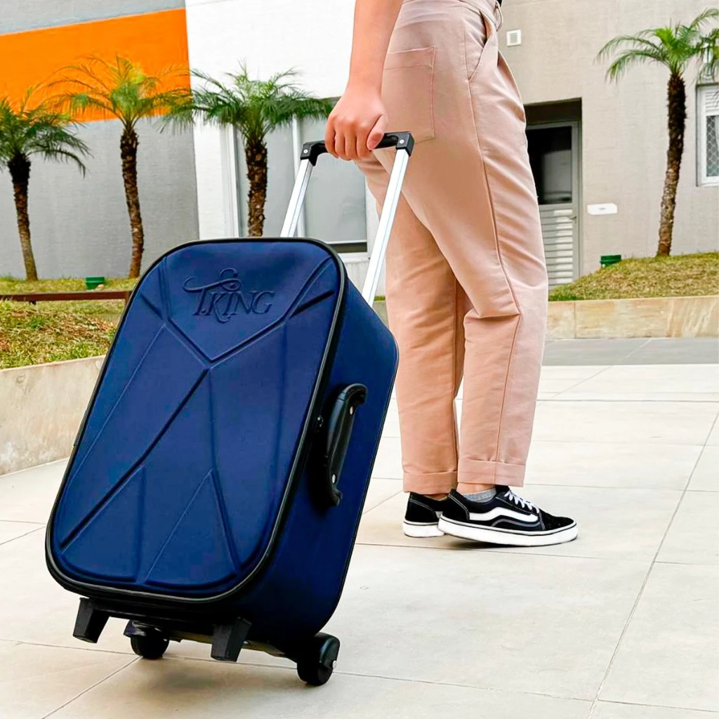Mala de viagem 10kg bagagem de bordo padrão ANAC valor promocional - T.King