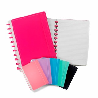 Caderno De Discos Capa Dura 87 Folhas Grande A4 ou Médio B5 Planer Anotações Escola Fichário em Oferta na Shopee