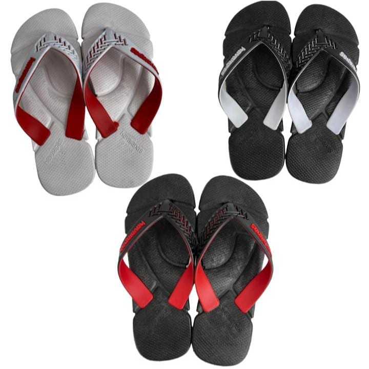 kIT 3 PARES Chinelo Sandalia Masculina Casual power Macia Ortopédica Super Leve clasica em Oferta na Shopee