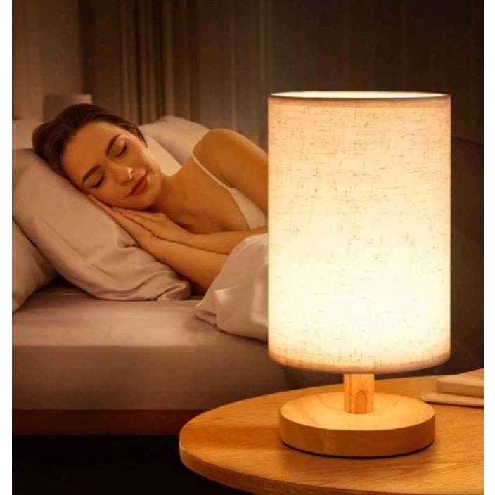 Lâmpada De Mesa De Madeira Nórdica Moderna Alimentada Por USB Luz De Noite Para Iluminação Do Quarto Presente Branco Quente abajur