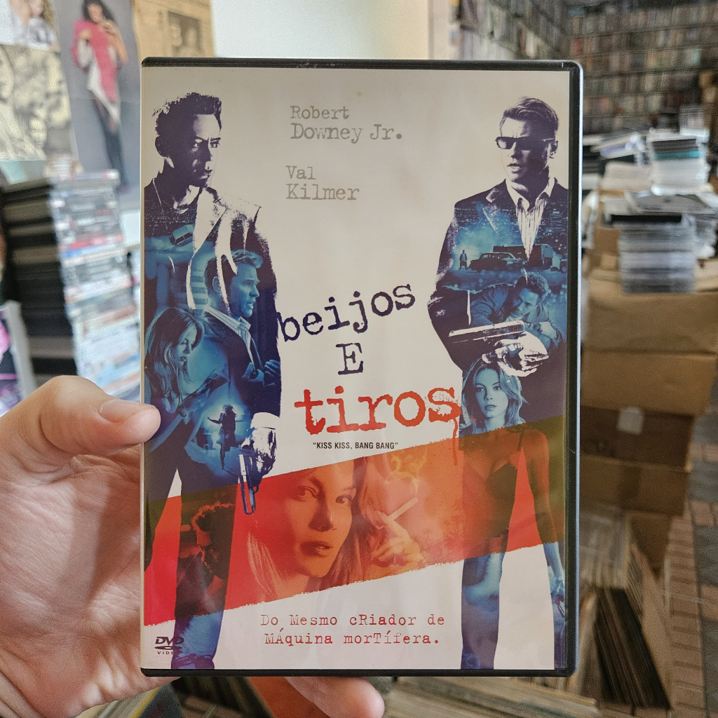 DVD Beijos e tiros - Robert Downey Jr; Val Kilmer.