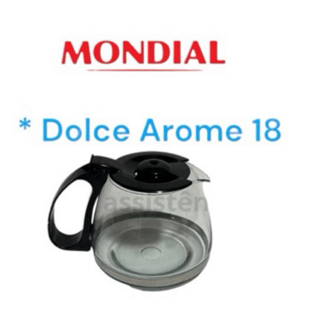 Jarra Copo MONDIAL Dolce Arome 18 Xícaras - Vidro Reforçado em Oferta na Shopee