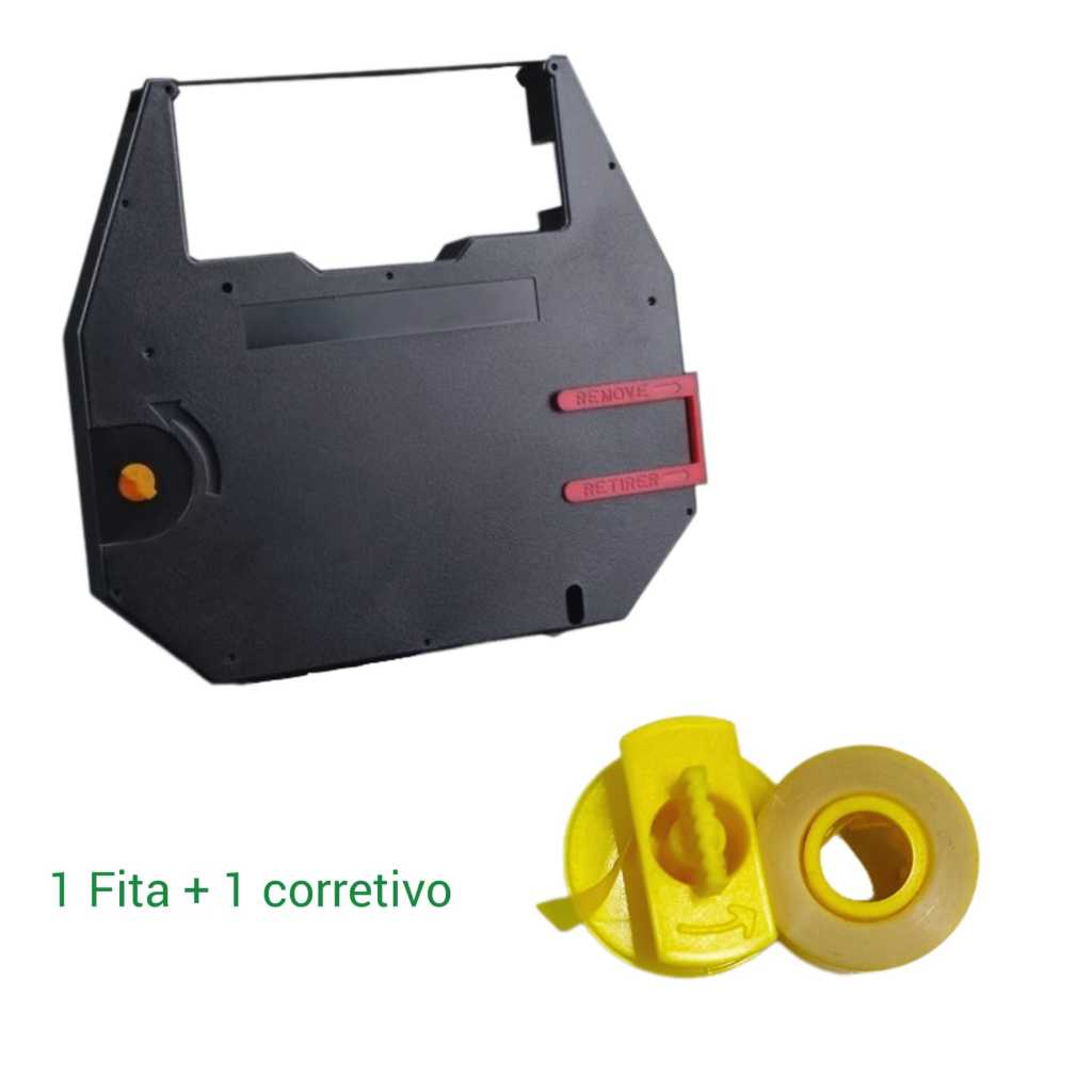 01 Fita Facit T-120 T-125 Escrita + Fita Corretiva kits em 3 formatos novos!