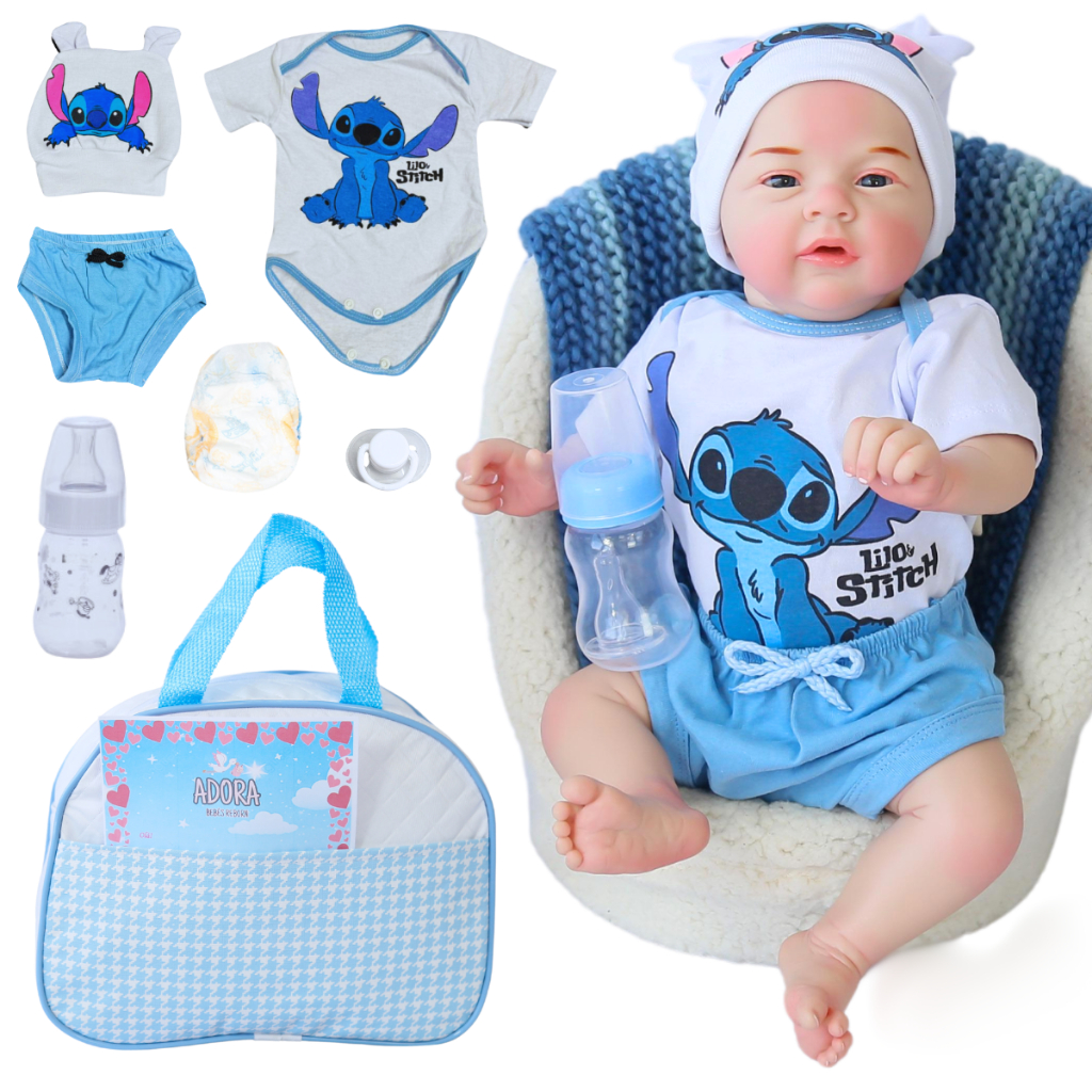 Bebê Reborn Menino Original Realista Silicone Com Bolsa Maternidade Envio Imediato - Varia...