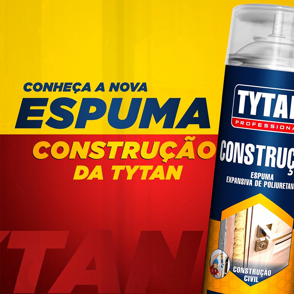 Espuma Expansiva De Poliuretano Construção 340g 500ml Tytan