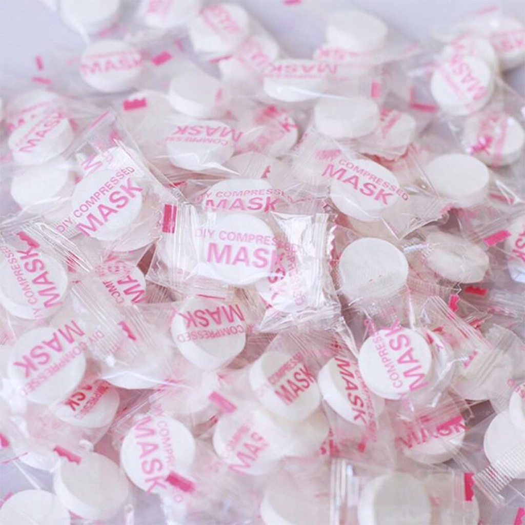 Kit 300 Unidades Máscara Desidratada Comprimido Compactada
